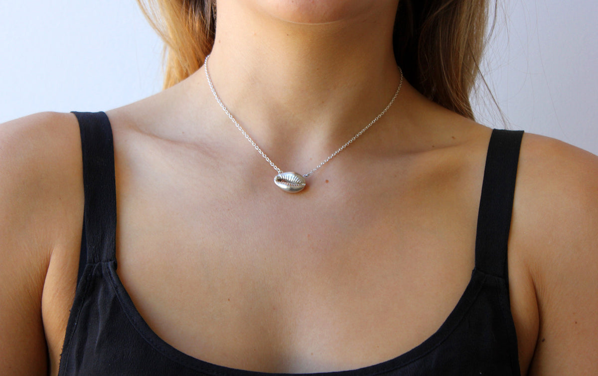 Cowrie Shell Necklace Small Chloe McColl Jewellery